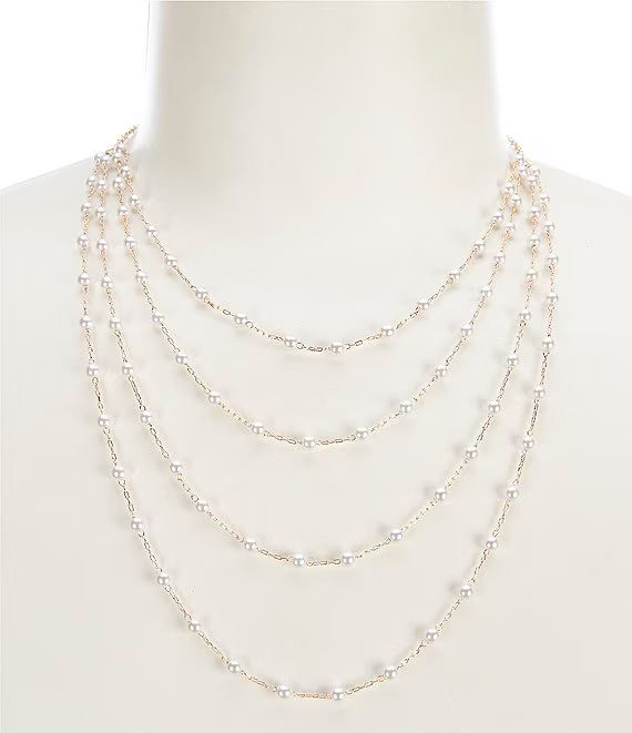 Borrowed & Blue by Southern Living Delicate Pearl Multi Strand Necklace | Dillard's | Dillard's