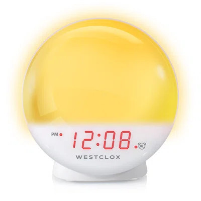 Westclox Sunrise Alarm Clock With Dimmable Nightlight & Restful Sunset Simulator– Model# 71051 | Wayfair Professional