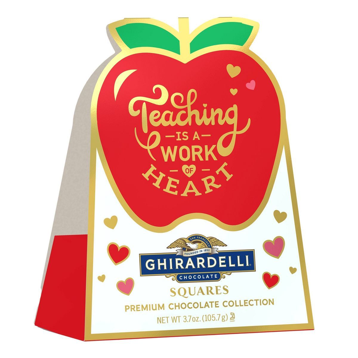 Ghirardelli Valentine's Premium Chocolate Classroom Apple Gift - 3.7oz | Target