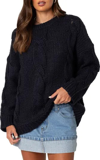 Aline Cable Stitch Oversized Sweater | Nordstrom