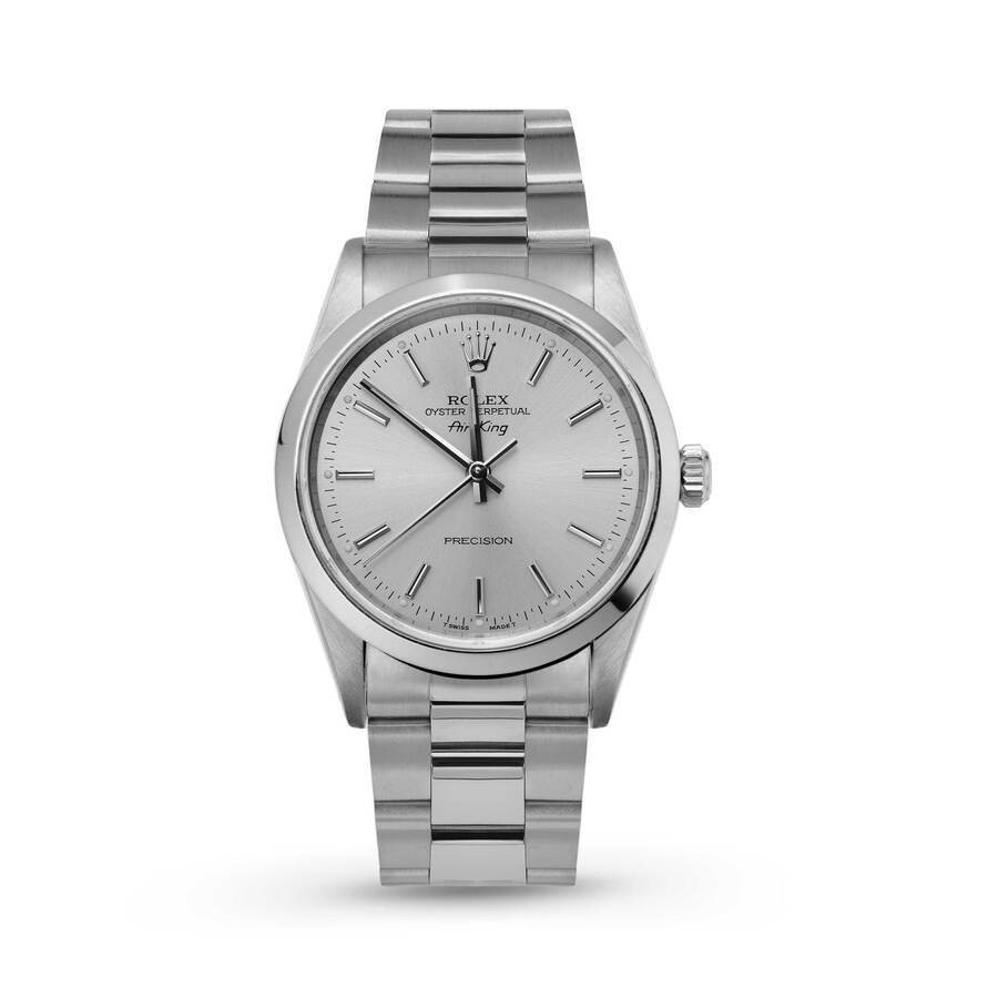Pre-owned Rolex Air King Automatic Chronometer Silver Dial Unisex Watch 14000 SSO | Jomashop.com & JomaDeals.com