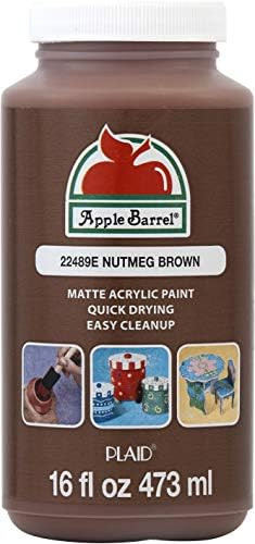 Apple Barrel Paint Acrylic, 16 oz, Nutmeg Brown | Amazon (US)