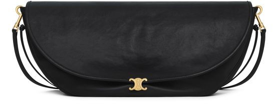 Halfmoon soft Triomphe bag in supple shiny lambskin - CELINE | 24S US