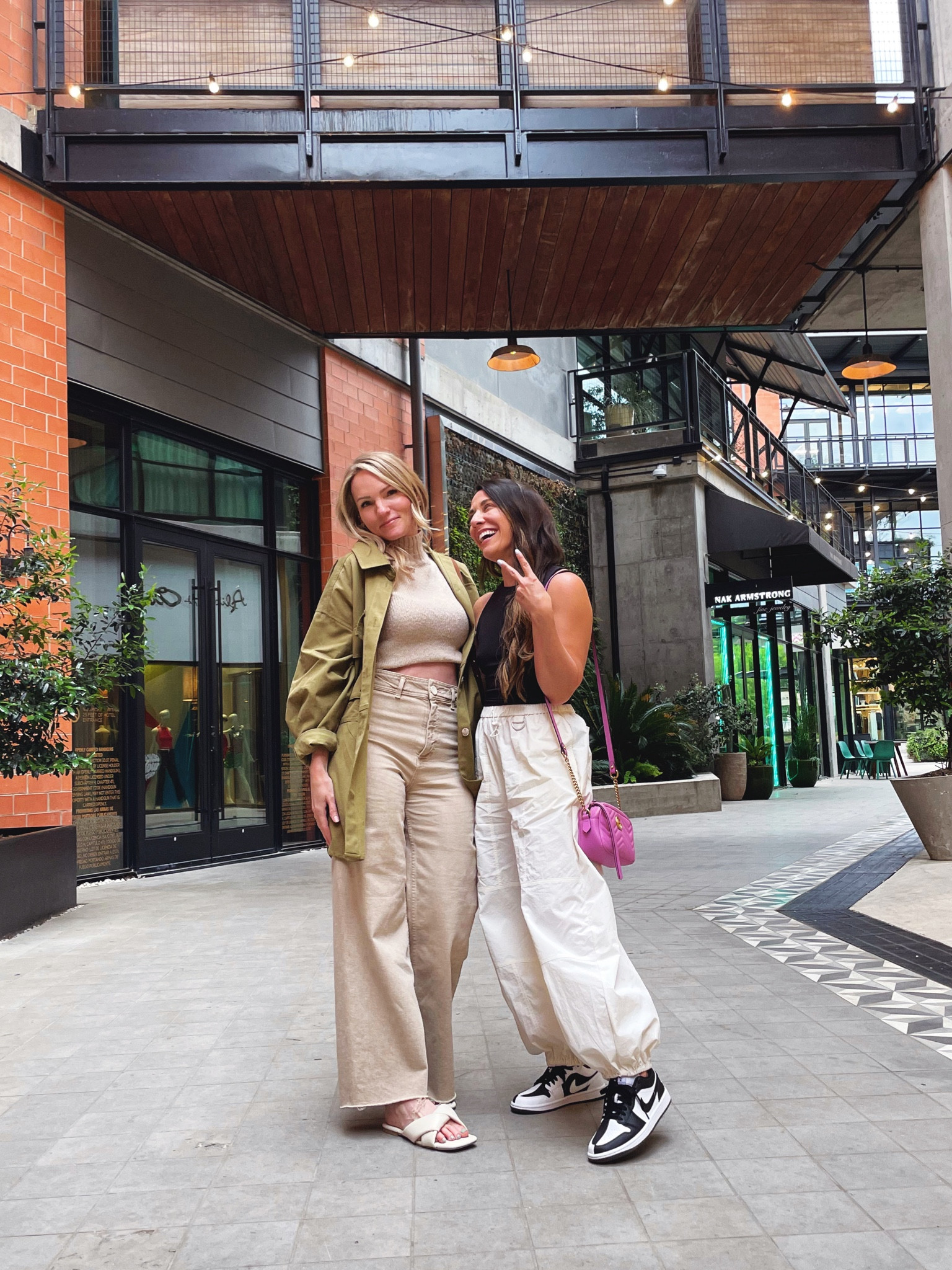 Night out with our besties!! 
Nike Jordan’s, black and white outfit, parachute pants, cargo pants, spring outfit, best Amazon top, Amazon basics, Amazon tank top, Amazon crop top, summer Amazon top, spring Amazon top

#LTKunder50 #LTKshoecrush #LTKunder100