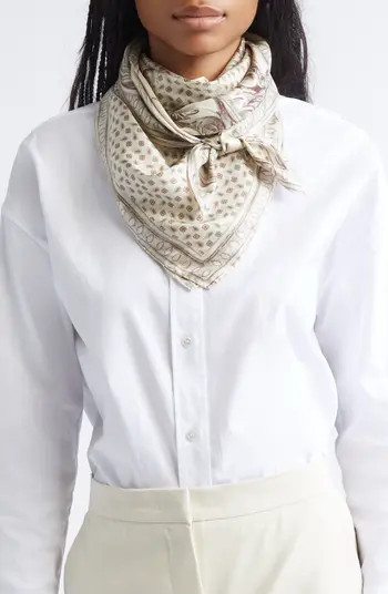 Paisley Silk Twill Square Scarf | Nordstrom