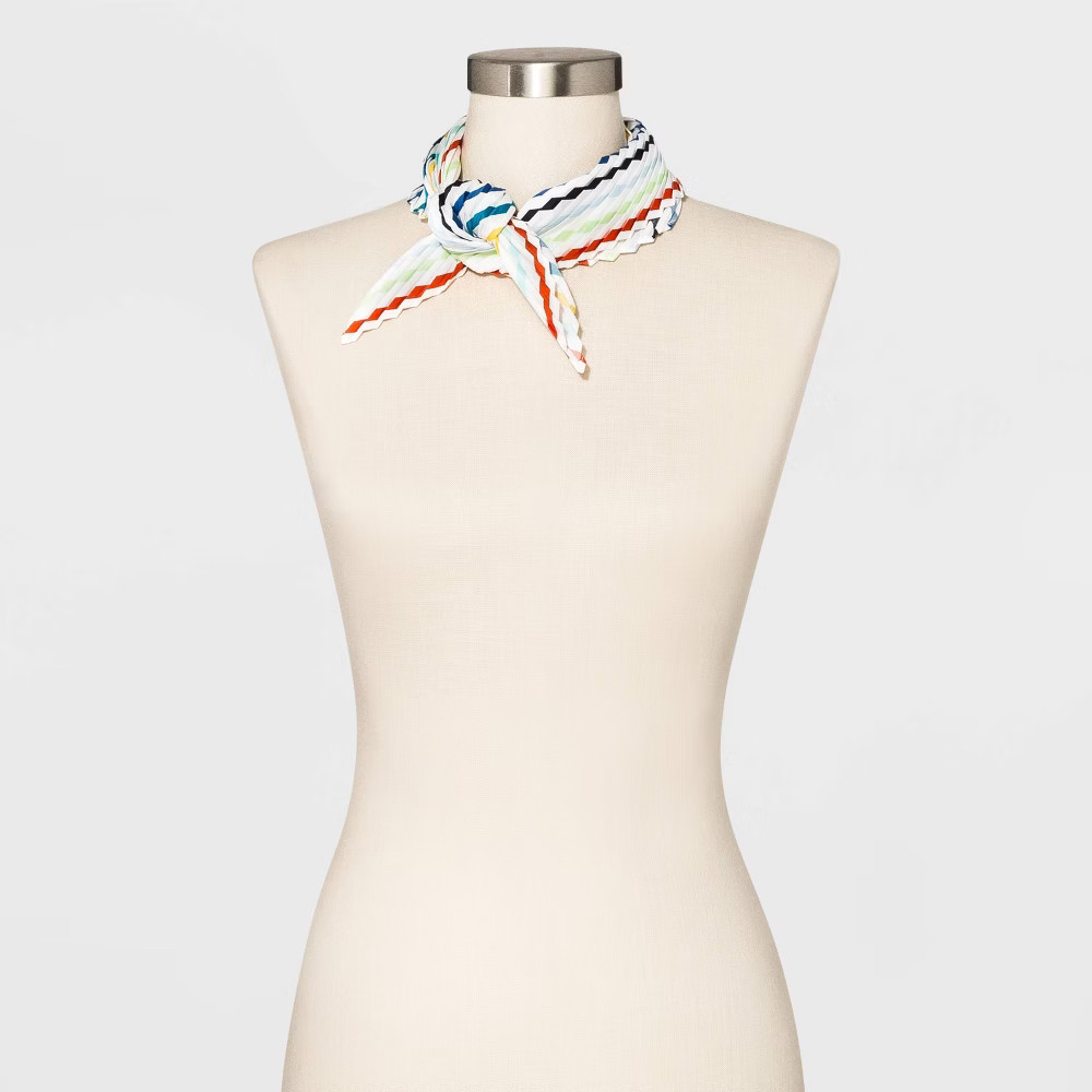 Women's Striped Neckerchief - A New Day White | Target
