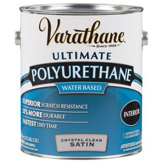 1 Gal. Clear Satin Water-Based Interior Polyurethane | The Home Depot
