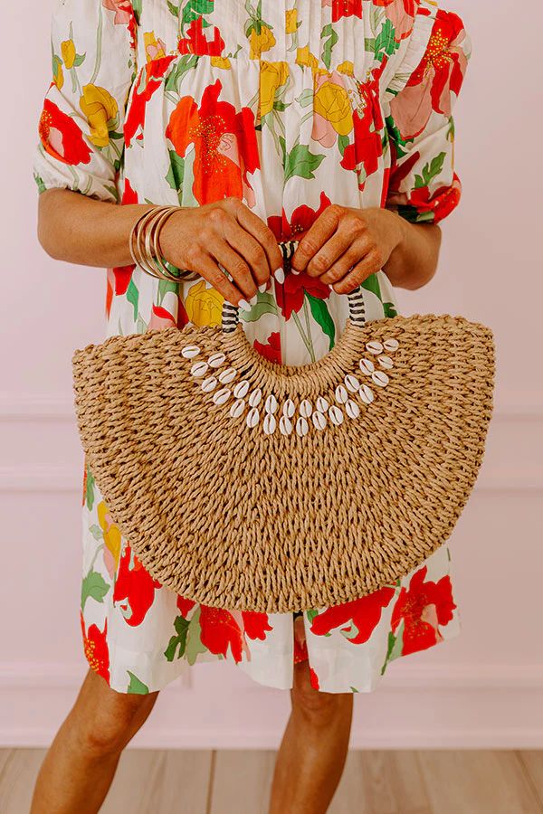 Coastal Glam Woven Straw Tote | Impressions Online Boutique