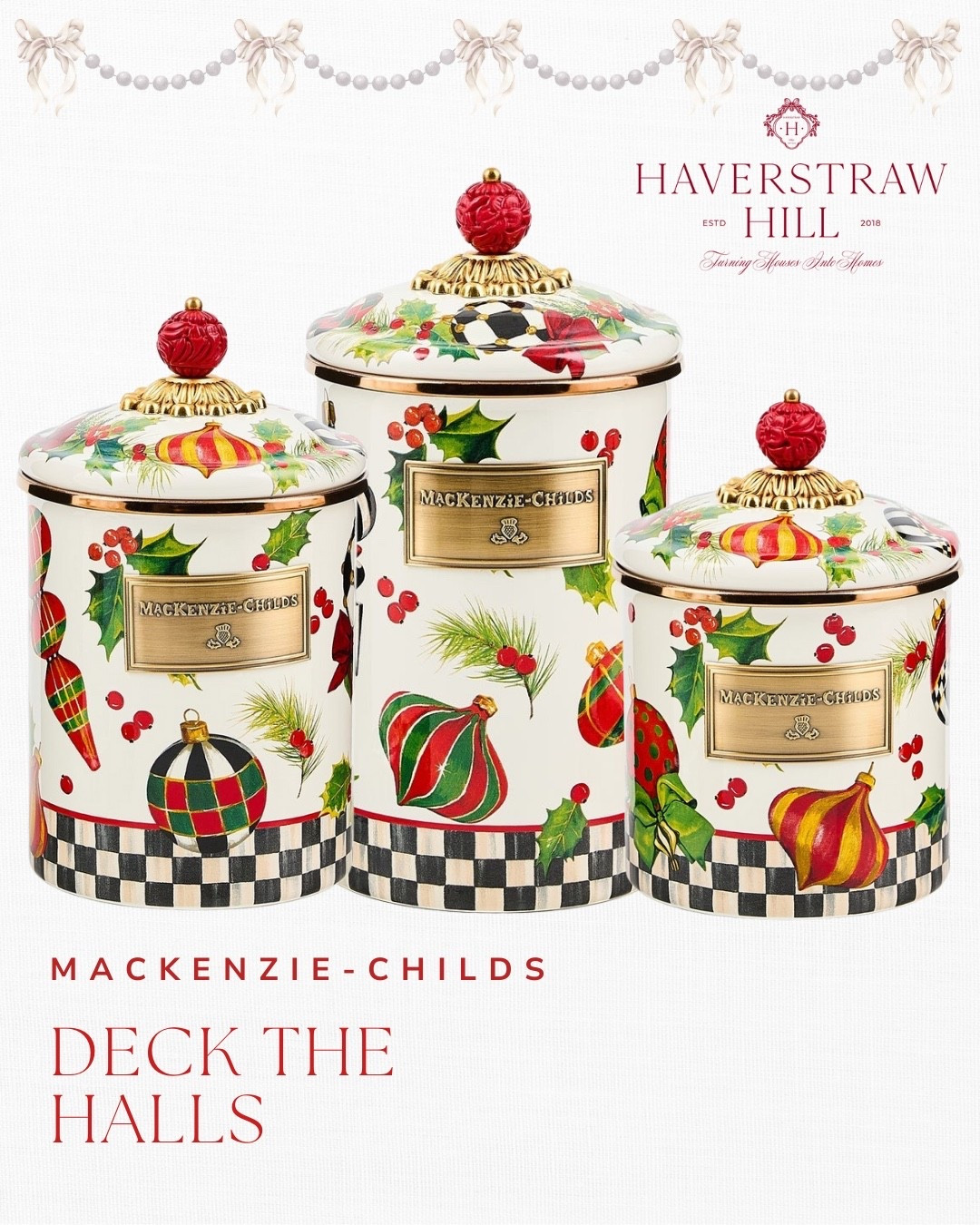 Deck The Halls! A fun and whimsical canisters set for the holiday season. You can also buy these separately. 

#LTKHome #LTKSeasonal #LTKFindsUnder100
