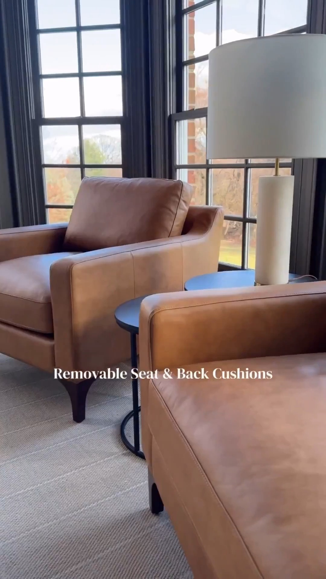 We love these leather chairs and have had them for over a year! They are currently in our family room and are well made and have  withstood all the beatings from our 2 boys and dog! 😂

#LTKSeasonal #LTKHome