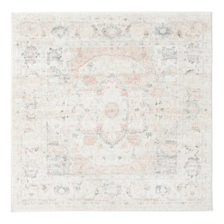 Langley Street Hagood Oriental Area Rug in Ivory/Gray/Pink | Wayfair | Wayfair North America