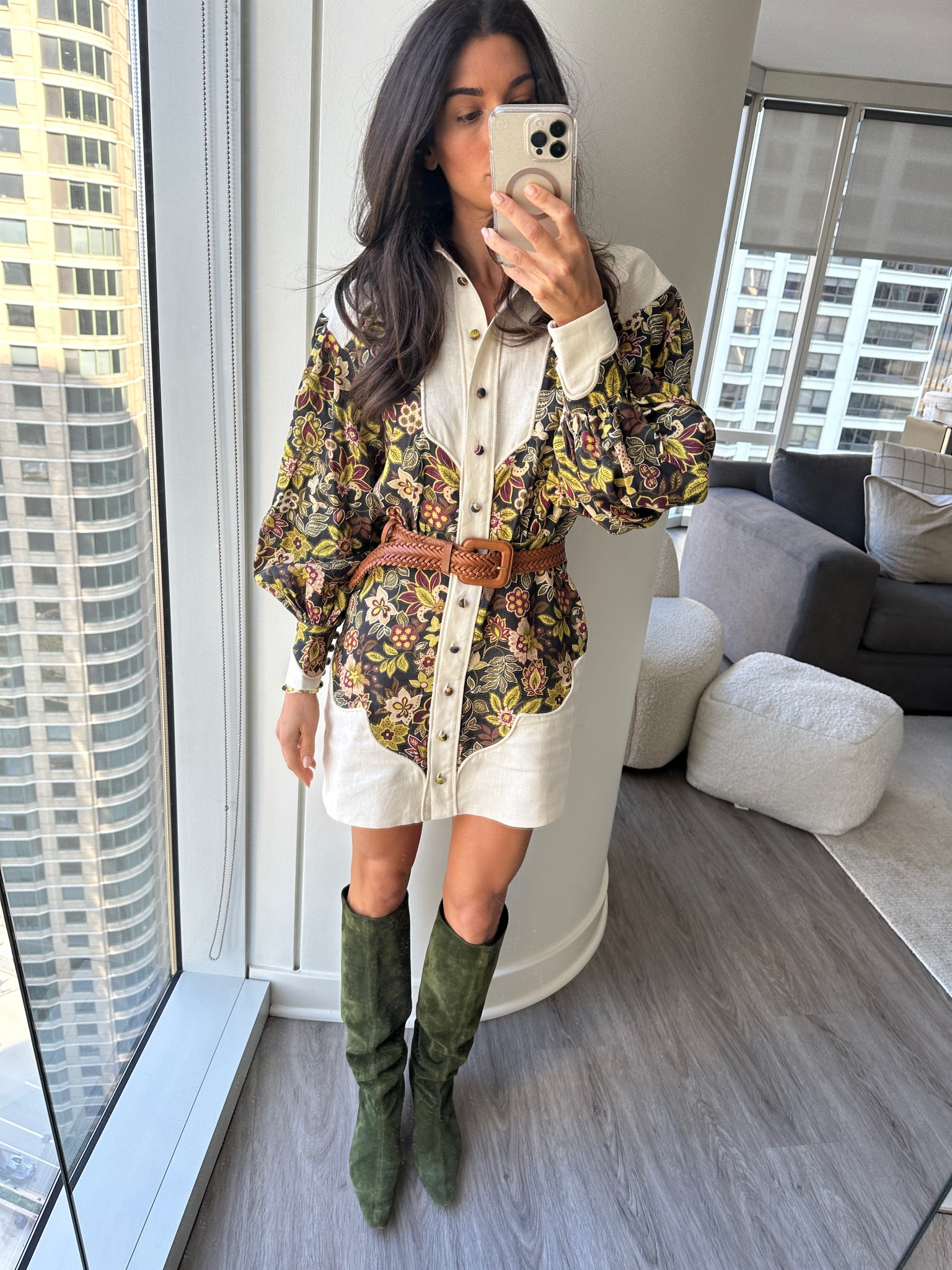 Fall outfit 
Fall floral
Fall dress 
Boots
Staud boots 

#LTKSeasonal #LTKstyletip #LTKshoecrush