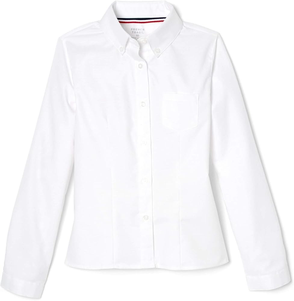 French Toast Girls' Long Sleeve Oxford Blouse | Amazon (US)