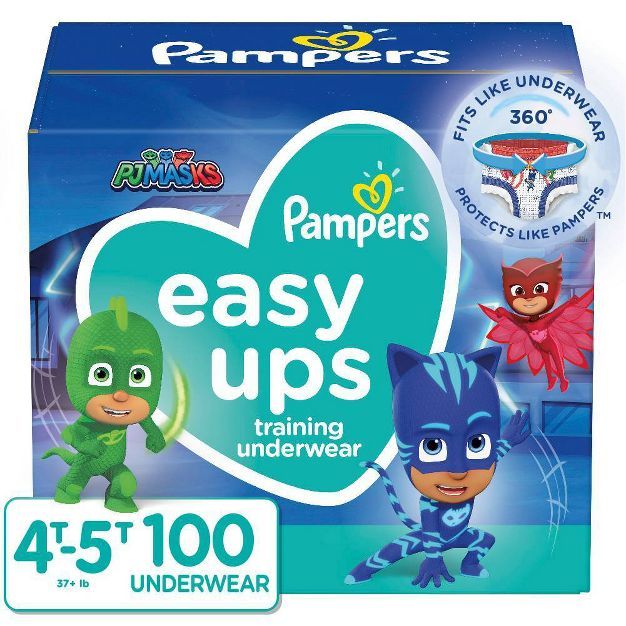 Pampers Easy Ups Boys' PJ Masks Training Underwear - (Select Size and Count) | Target