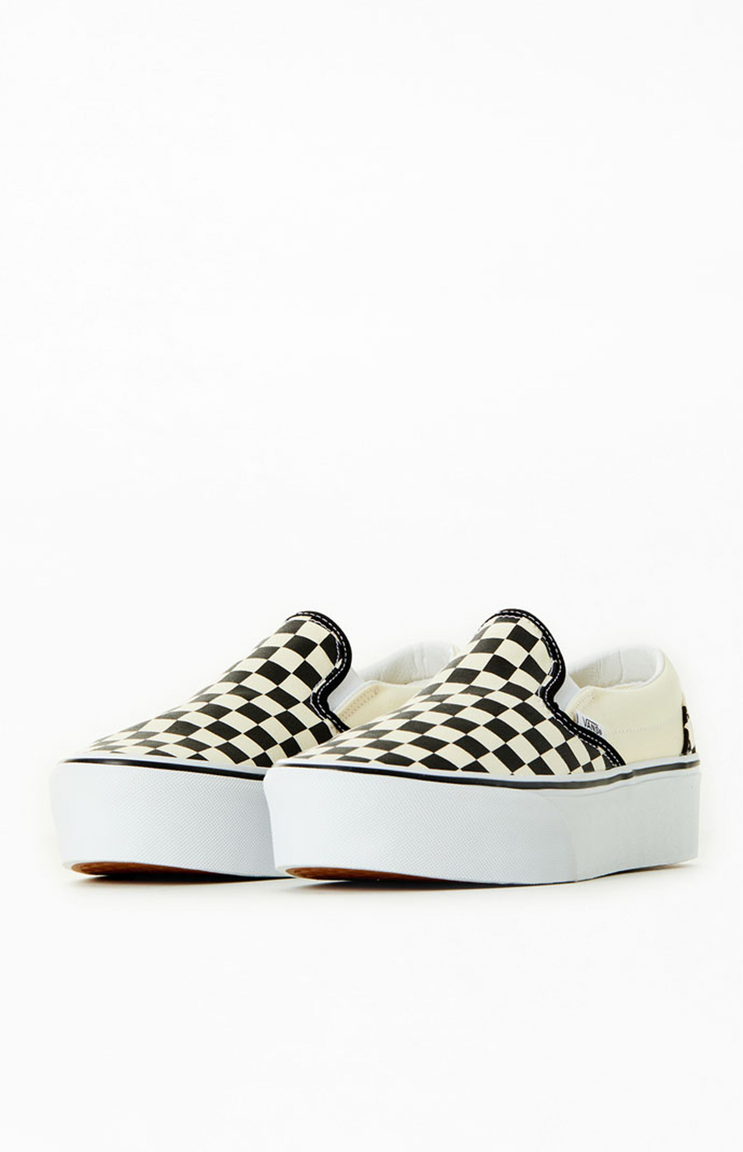 Vans Black & White Slip-On Platform Sneakers | PacSun