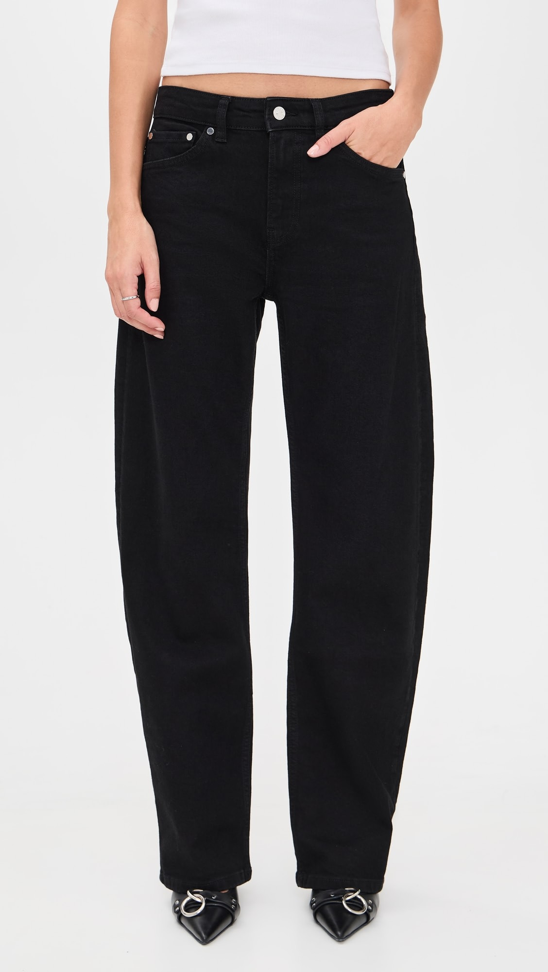 Alida Loose Bowed Jeans | Shopbop