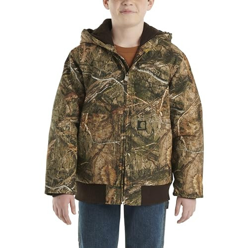 Carhartt Kid's CP8580 Canvas Insulated Hooded Camo Active Jac - Boys - 12 Months - Mossy Oak® Country DNA | Amazon (US)