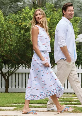 Women's Sewing Down South x Crown & Ivyâ¢ Finn Midi Skirt, Small | Belk