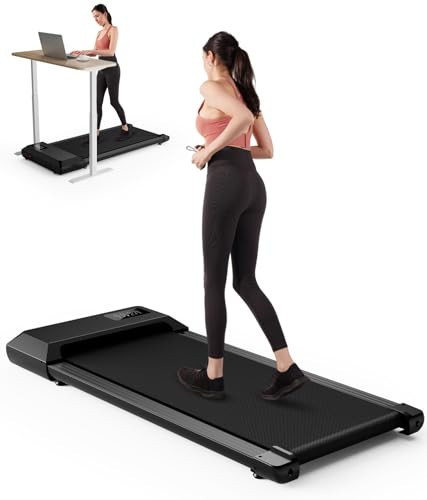 DeerRun 2024 Upgrade Walking Pad, Smart Under Desk Treadmill for Home, No-Assembly Treadmills, APP/Remote Control, LED Display, Walking Jogging Machine, 265 lbs Capacity | Amazon (US)