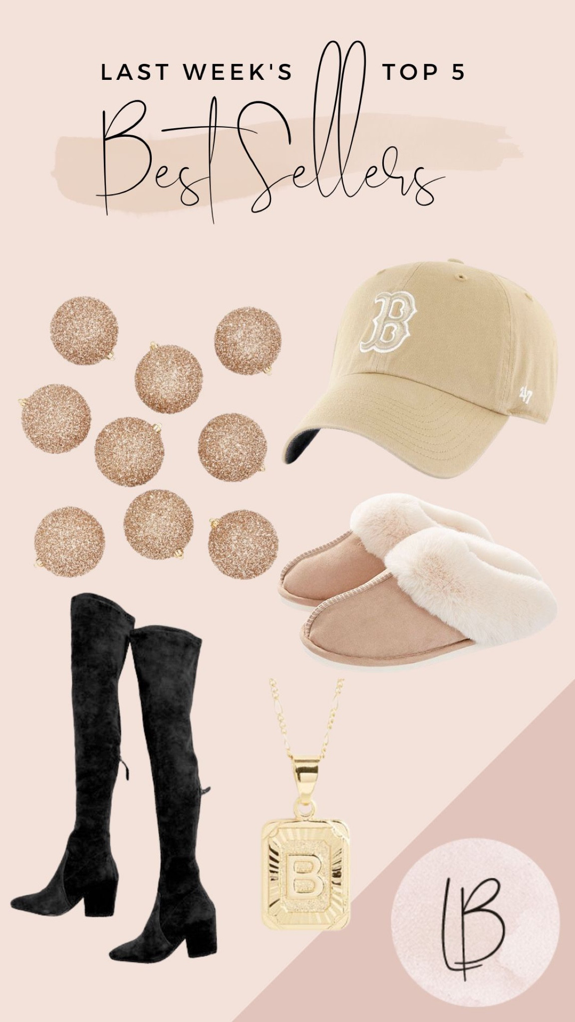 Best sellers, ornaments, tan hat, slippers, otk boots, initial necklace

#LTKHoliday #LTKSeasonal #LTKCyberweek