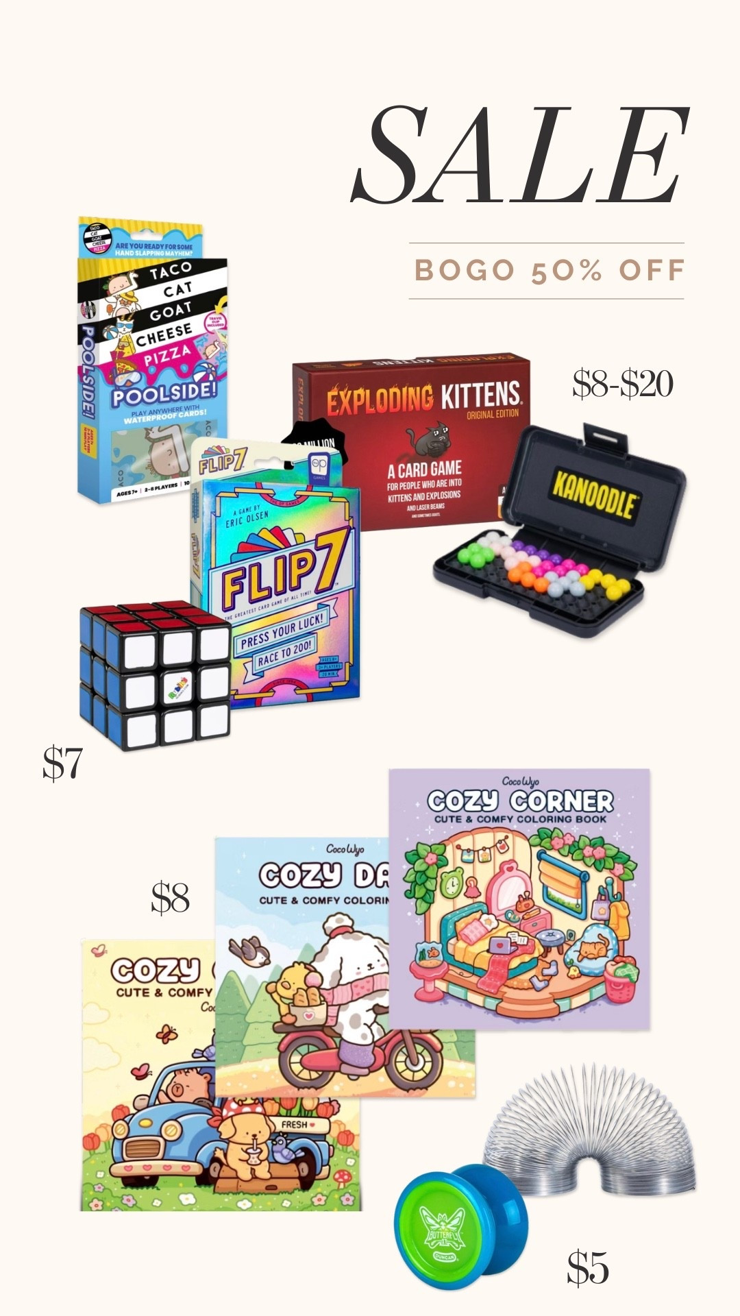 Bogo 50% Off games and books   Perfect for filling Eater baskets!

#LTKSaleAlert #LTKKids #LTKSeasonal