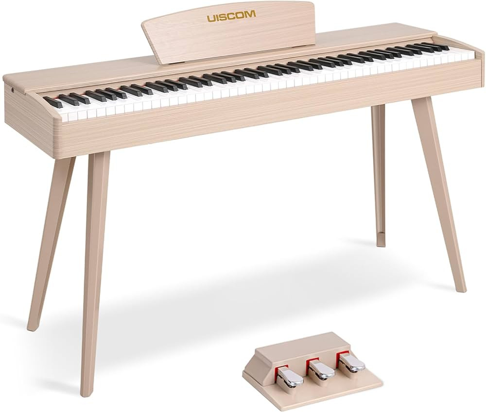 88-Key Weighted Keyboard Piano - Full-Size Beginner Digital Piano with Multi-Functional Wooden El... | Amazon (US)