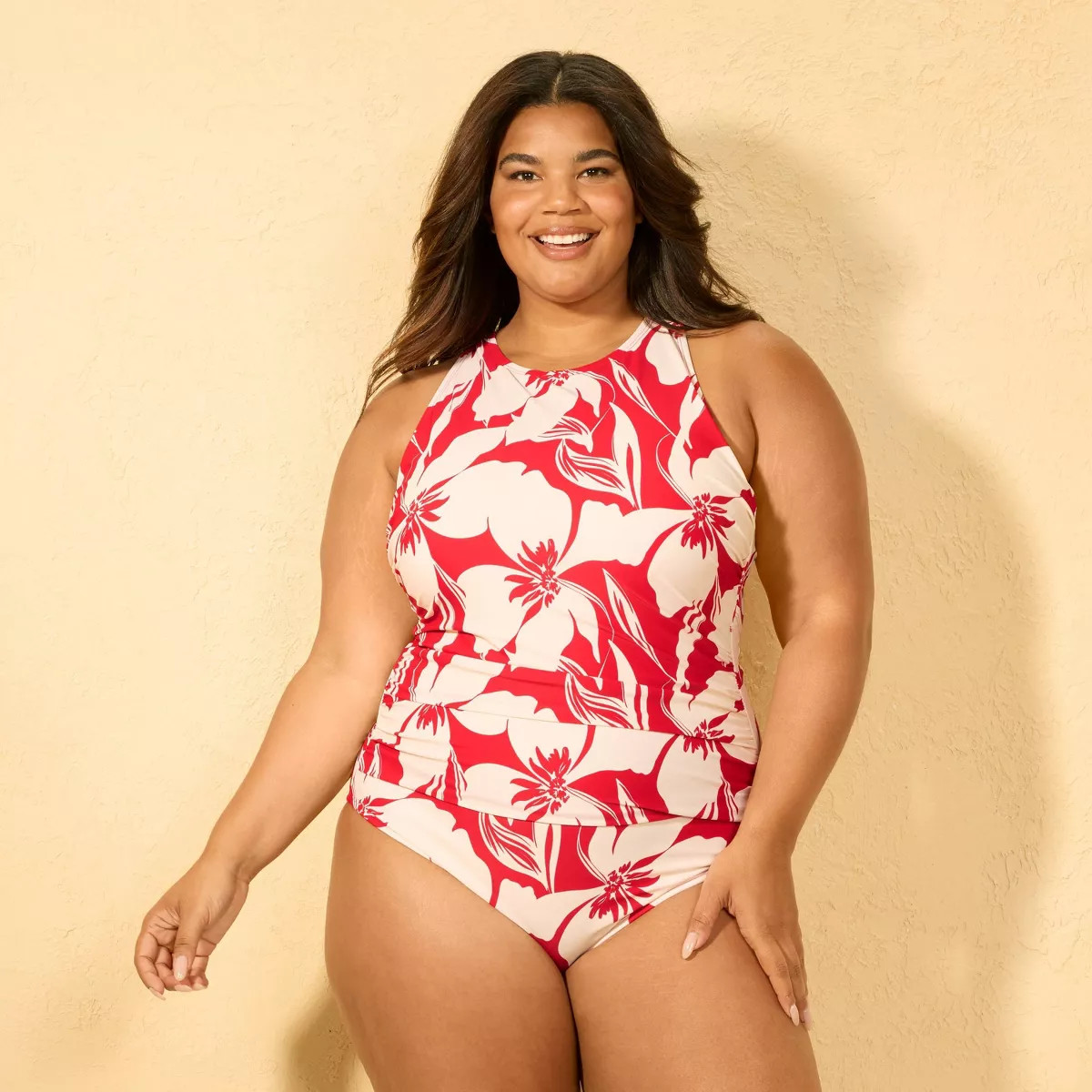 Women's High Neck One Piece Swimsuit - Shade & Shore™ Multi 16 | Target