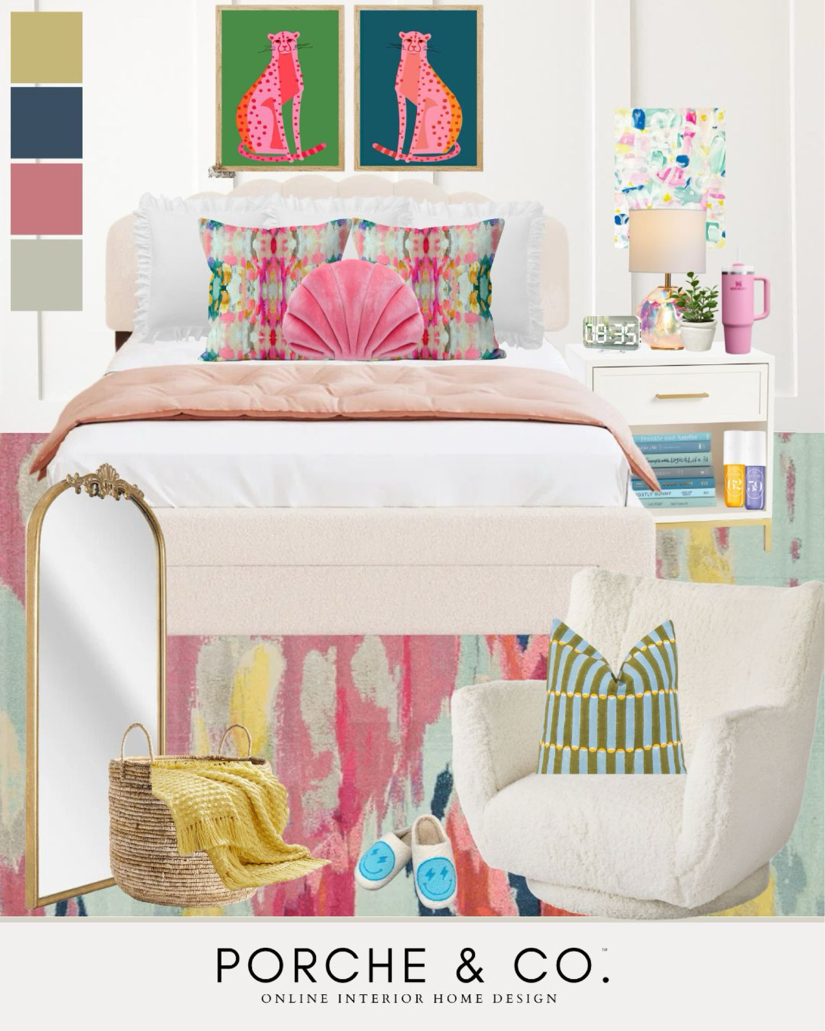 Curated collection, preppy girls room, girls bedroom decor
#visionboard #moodboard #porcheandco

#LTKHome #LTKKids #LTKStyleTip