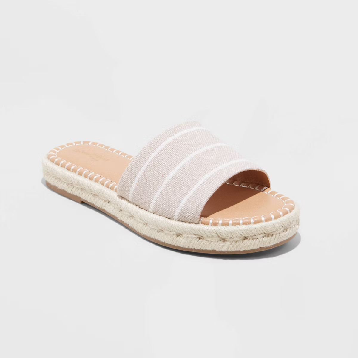 Women's Haddie Espadrille Slide Sandals - Universal Thread™ Beige 8 | Target
