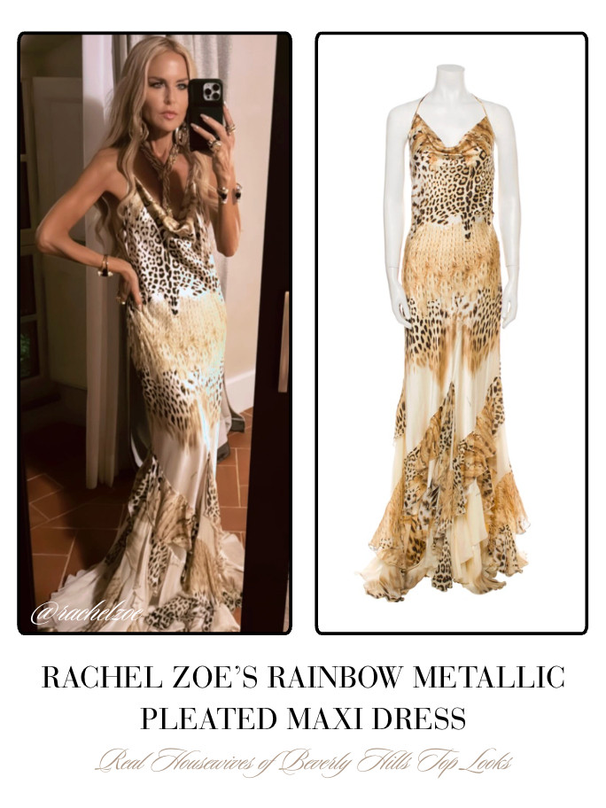 Rachel Zoe's Leopard Maxi Dress 📸= @rachelzoe 

 