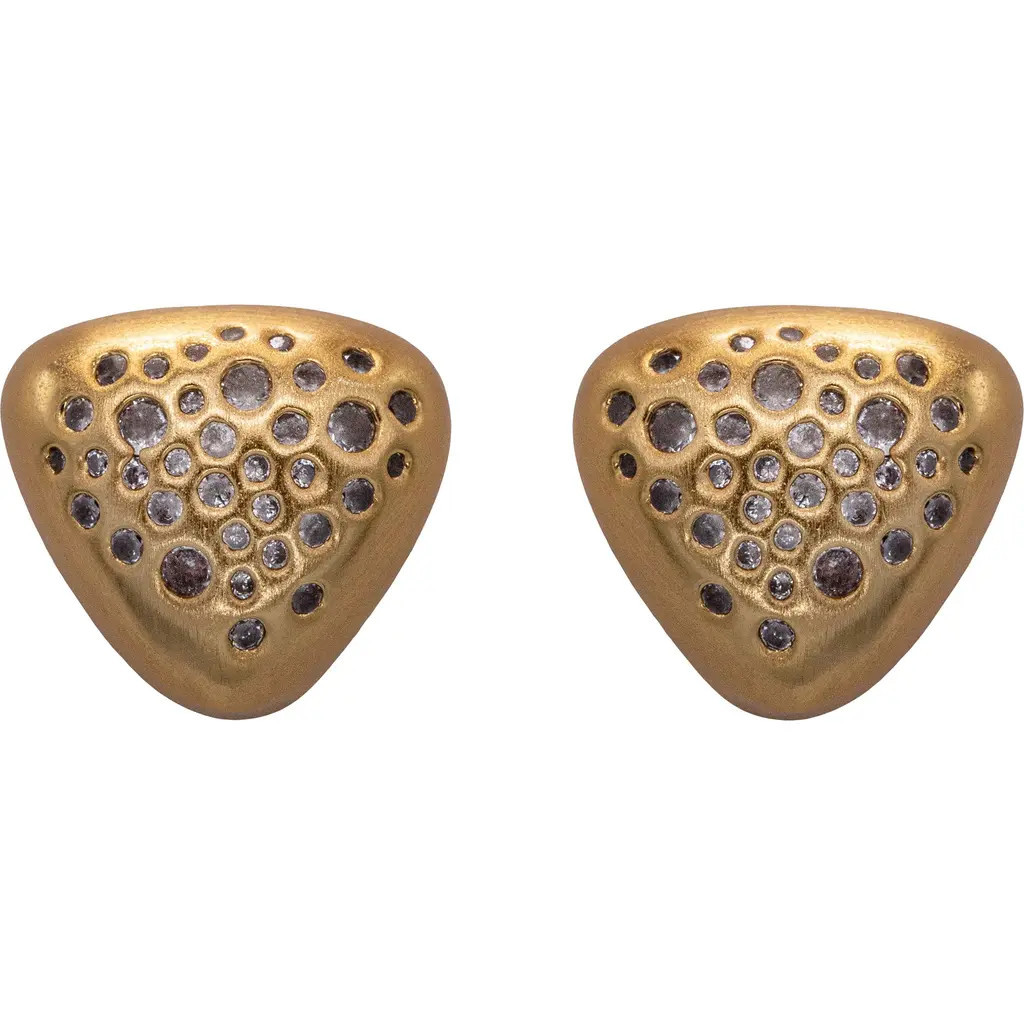 BLACK SUEDE STUDIO Cushion Earring in Gold at Nordstrom | Nordstrom