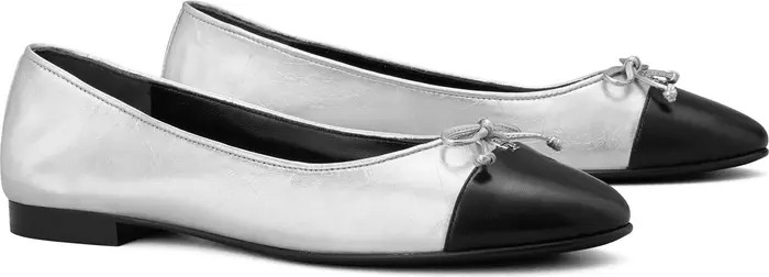 Bow Logo Cap Toe Ballet Flat (Women) | Nordstrom