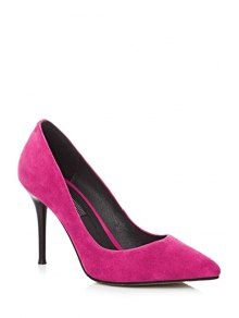 Solid Color Pointed Toe Stiletto Heel Pumps | ZAFUL (Global)