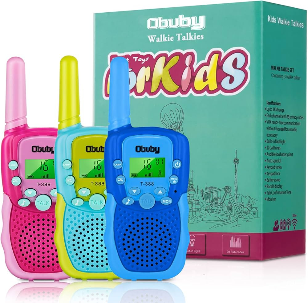 Toys for 3-12 Year Old Boys Walkie Talkies for Kids 22 Channels 2 Way Radio Gifts Toys with Backl... | Amazon (US)