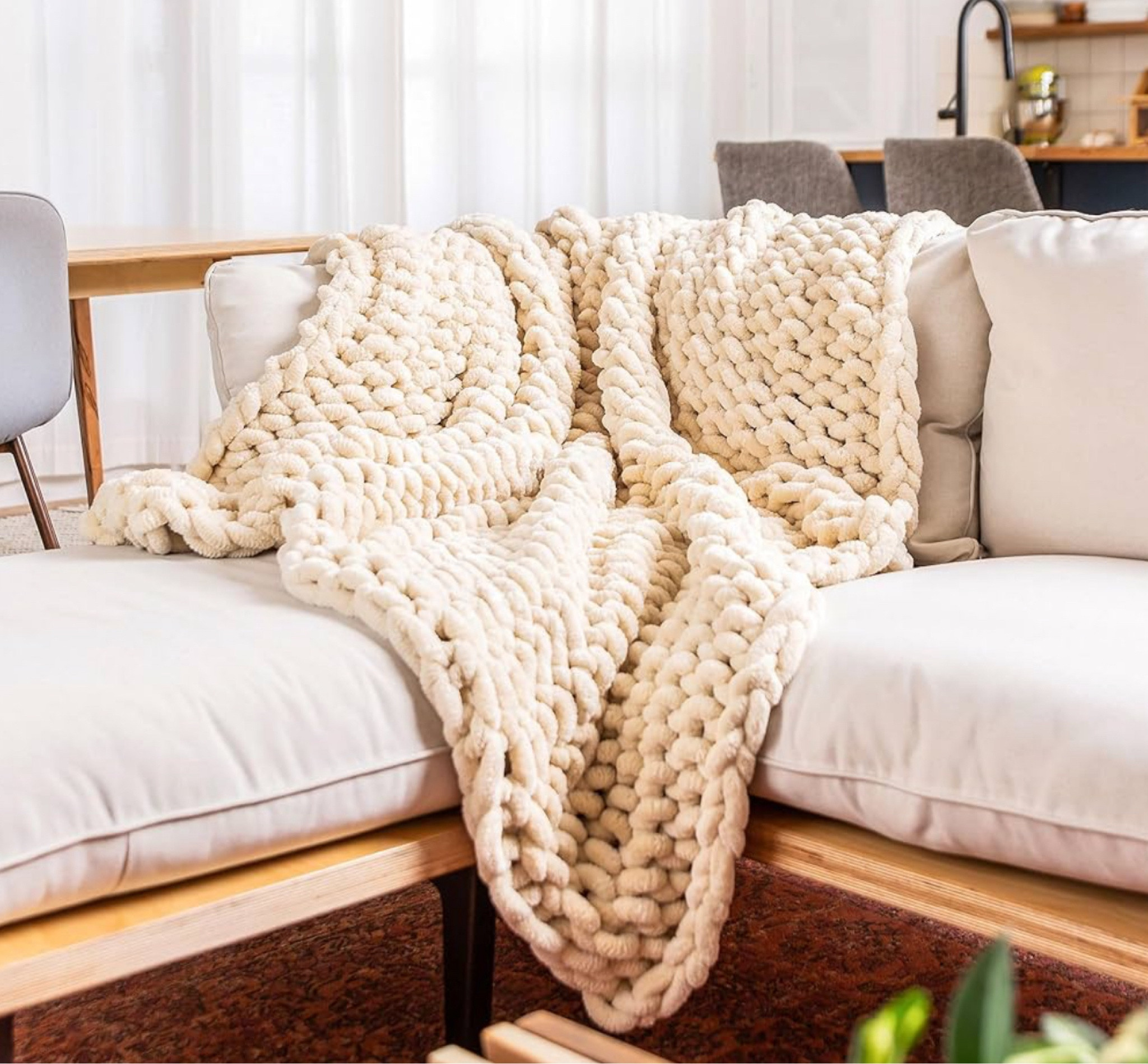 23% off 🎉

SAMIAH LUXE - Chunky Knit Blanket - Queen Size Beige Throw Blanket Cozy Soft Throw Blanket, Large Chunky Knit Throw, Thick Knitted Blanket, Perfect for Boho Decor - Buttercream, 50x60 fall home

#LTKSaleAlert #LTKStyleTip #LTKHome