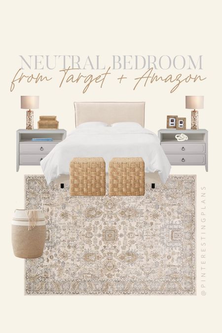Neutral bedroom inspo from target and amazon! 

Target bedroom, Amazon bedroom, neutral bedroom, coastal bedroom, nightstands, white nightstands 

#LTKhome