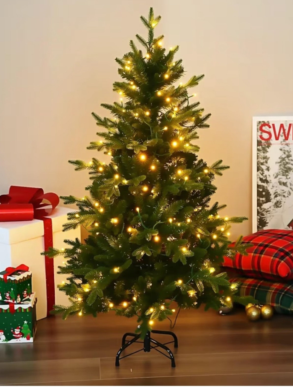 Mini Christmas tree for the bedroom 

#LTKSeasonal #LTKHoliday #LTKFindsUnder100
