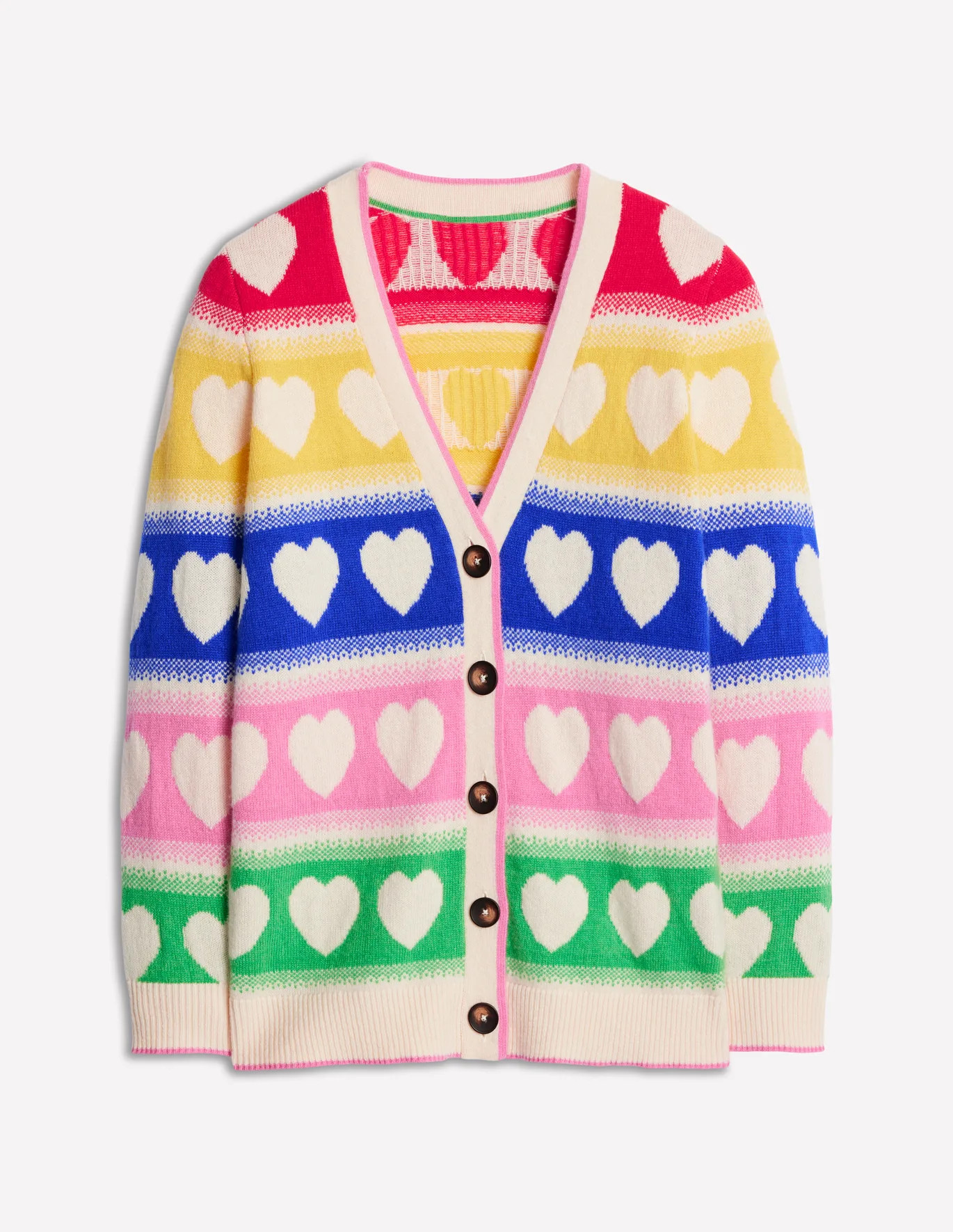 Fair Isle Boyfriend Cardigan | Boden (US)