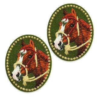 Henry Horse Embroidered Iron-On Patch Applique/Patch Pk/2 | Michaels Stores
