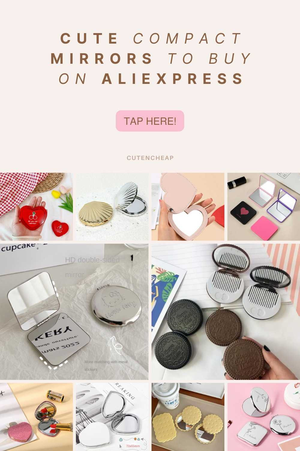 You've got to see these adorable compact makeup mirrors on Aliexpress! They're perfect for touch-ups on the go and super easy to carry in your purse. With so many cute designs to choose from, you'll definitely find one that matches your style!

#LTKFindsUnder50