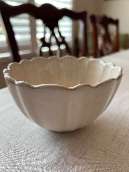 My absolute favorite cereal bowl! Sand scallop rim speckled reactive glaze bowl. $7.99 from World Market. Serveware.

#LTKhome #LTKfindsunder50 #LTKfamily