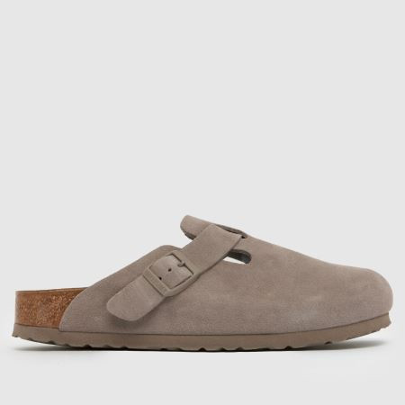 Womens Grey Taupe BIRKENSTOCK Boston Clog Narrow Fit Sandals | schuh | Schuh