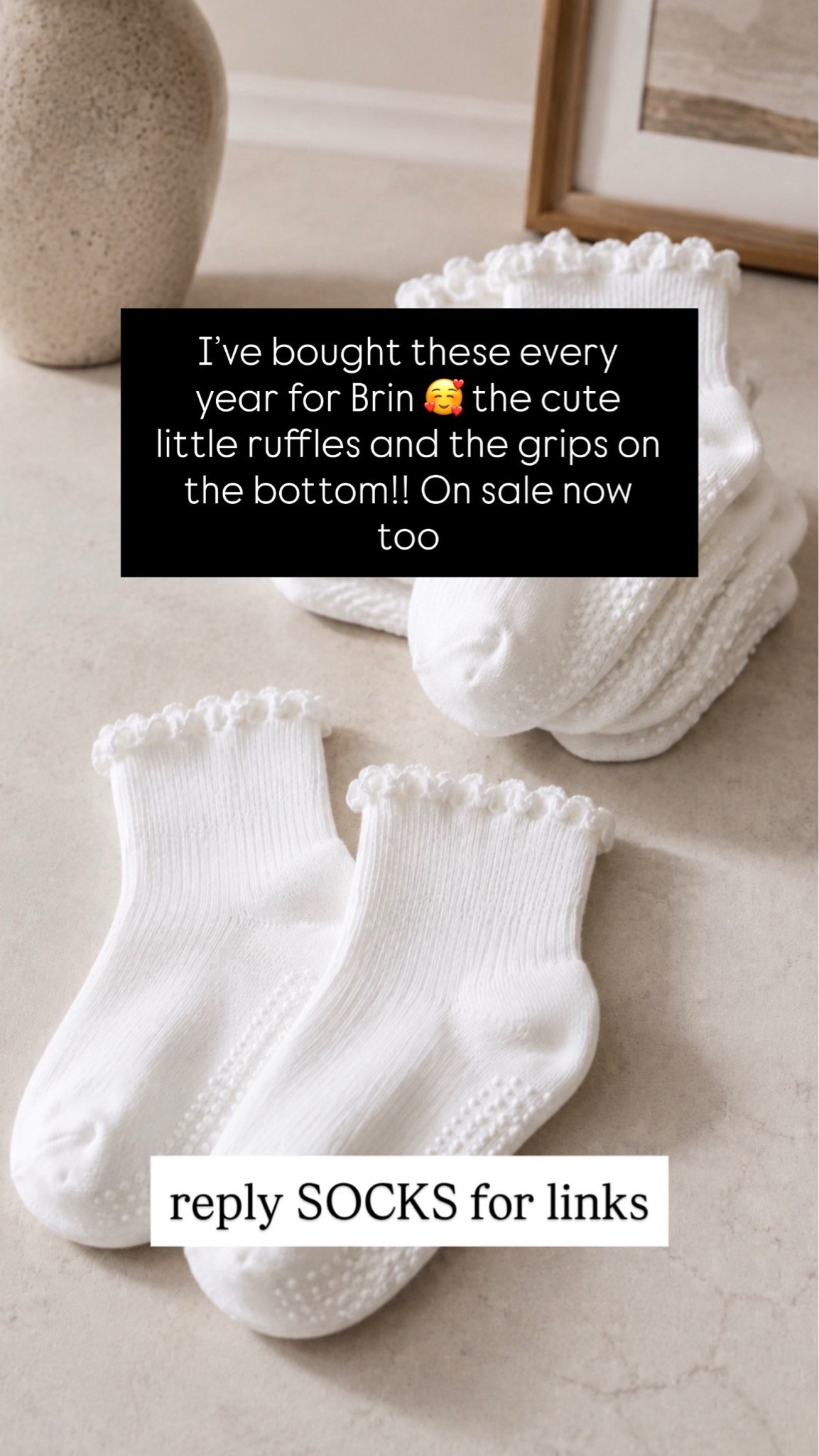 I love these socks for little girls!  Come in different colors too and on sale!