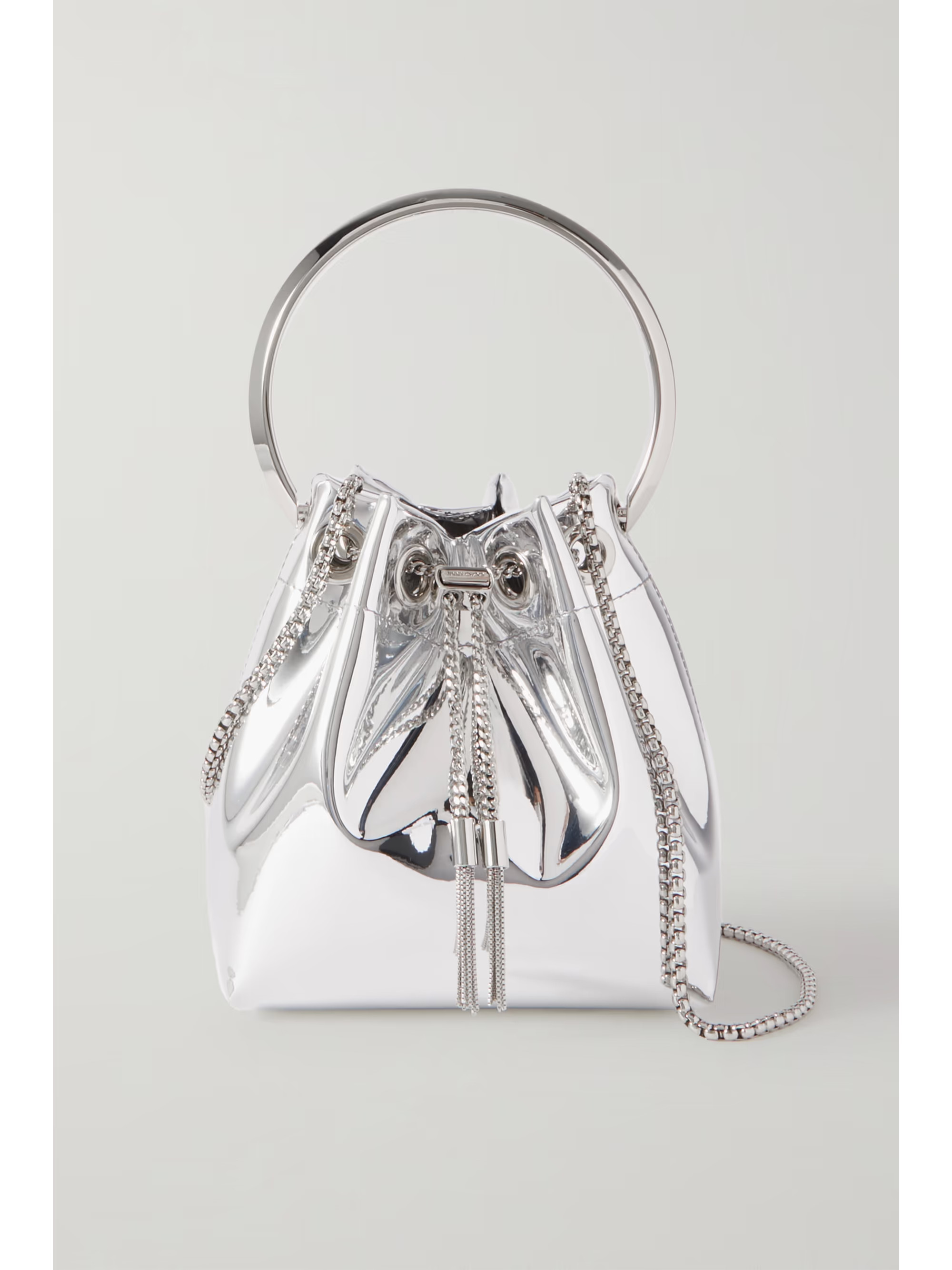 Bon Bon mirrored-leather bucket bag | NET-A-PORTER (UK & EU)