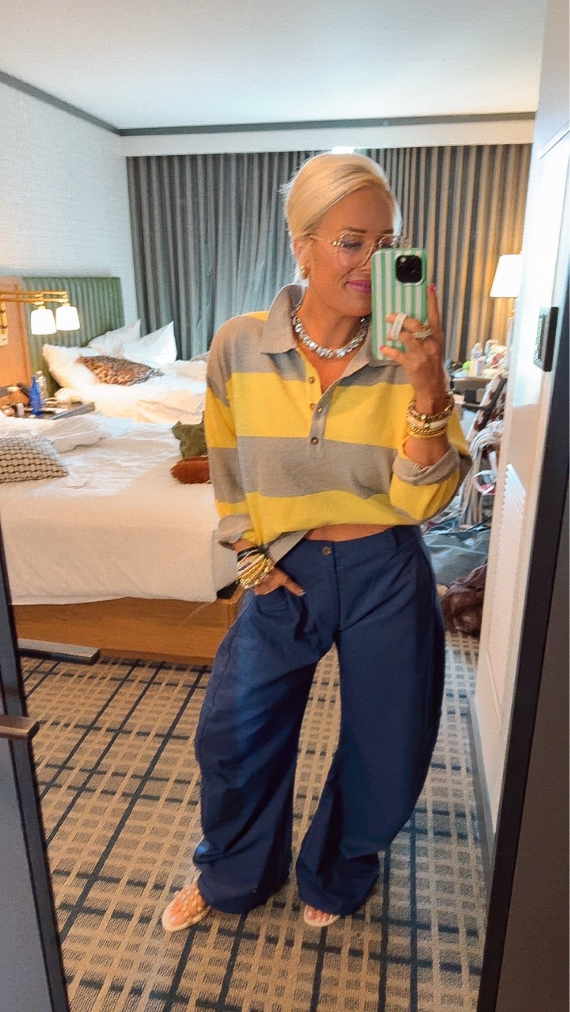 Today’s casual outfit for meetings at LTKcon 
Small in top and pants, obsessed with these pants omg