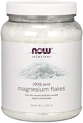 NOW Solutions, Magnesium Flakes, 100% Pure, from the Ancient Zechstein Seabed, Highly Concentrate... | Amazon (US)