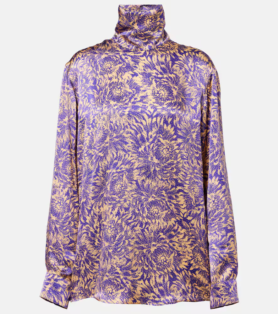 Dries Van Noten Bluse aus Seidensatin | Mytheresa (DACH)