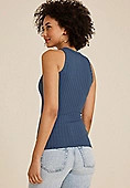 Chunky Ribbed High Neck Tank Top | Maurices