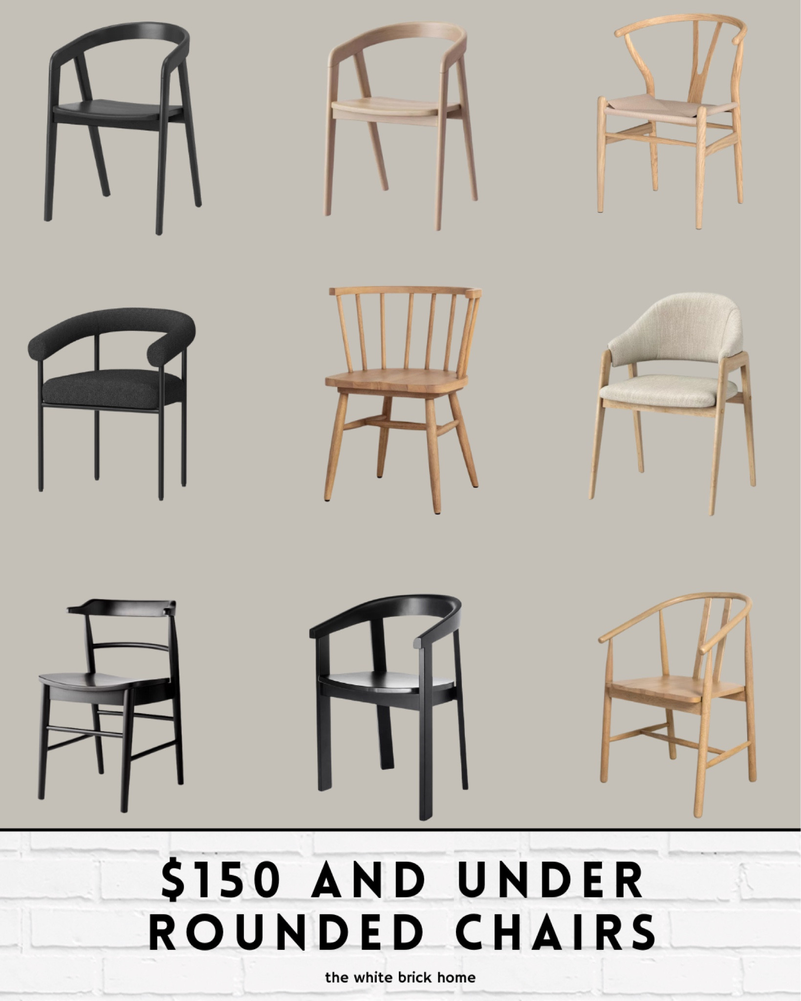 $150 and under dining room chairs - rounded edges that offer a clean look for around a table! 

Dining chairs, dining room chairs, kitchen table chairs, affordable dining chairs, target, target furniture, Amazon, dining room decor, kitchen nook chairs, oak dining room chairs, black wood dining room chairs, home decor, home accessories, furniture, dining room ideas, target dining room chairs, affordable chairs, budget friendly furniture. 

#LTKHome #LTKFindsUnder100 #LTKSaleAlert