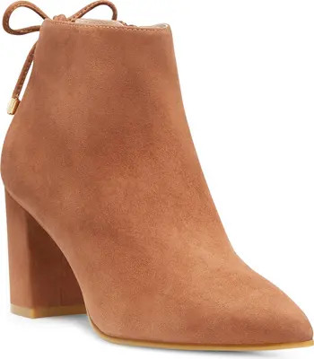 Tieback Block Bootie (Women) | Nordstrom